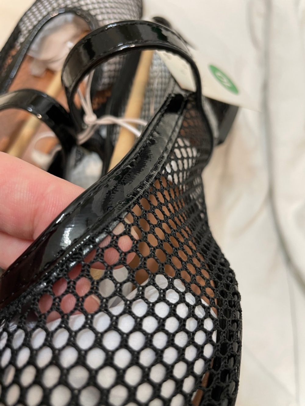 •A NEW DAY• “Issa” Mesh Mary Jane Ballet Flats - Jet Black // NIB - Picture 13 of 16